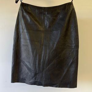 Leather skirt